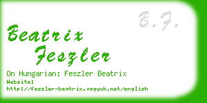 beatrix feszler business card